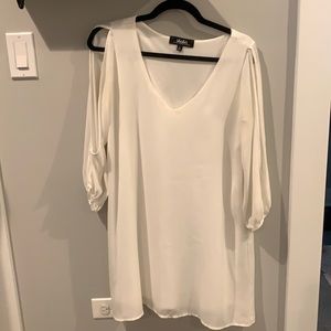 White flowy dress